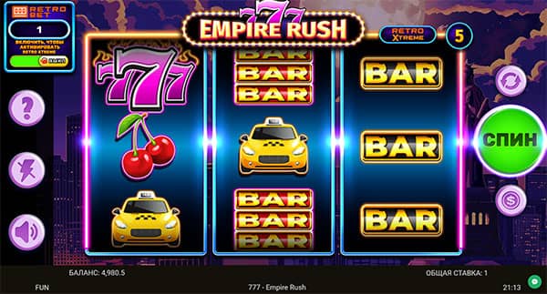 слот 777 Empire Rush демо